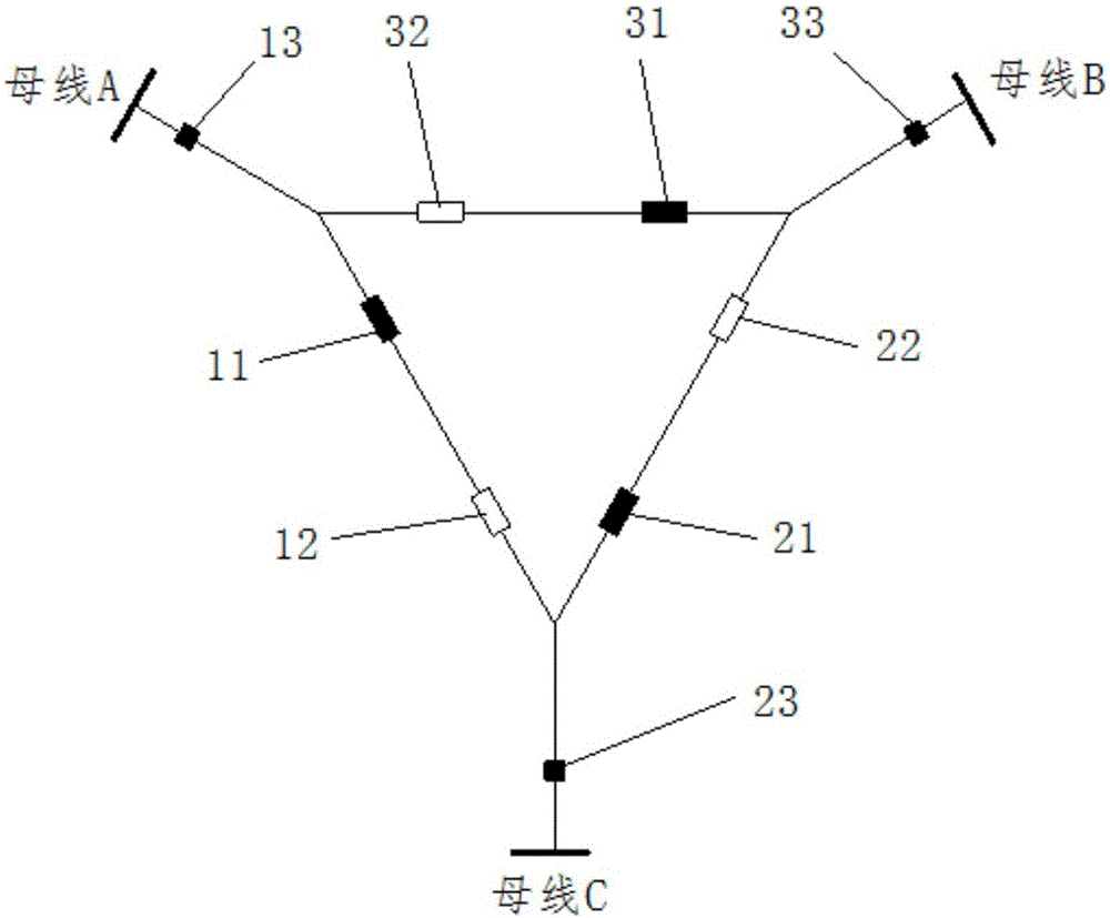 三线路式两分段两联络中压架空主干配电网及其构建方法与制造工艺