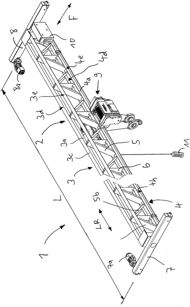 用于起重机尤其用于高架或门式起重机的起重机梁，以及包括这种梁的起重机的制造方法与工艺