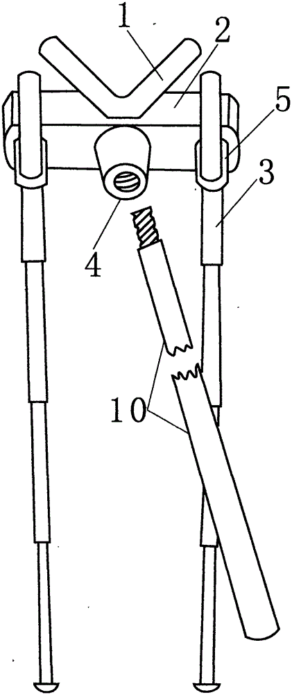 一种无级可调双下支脚高度的拉杆叉的制造方法与工艺