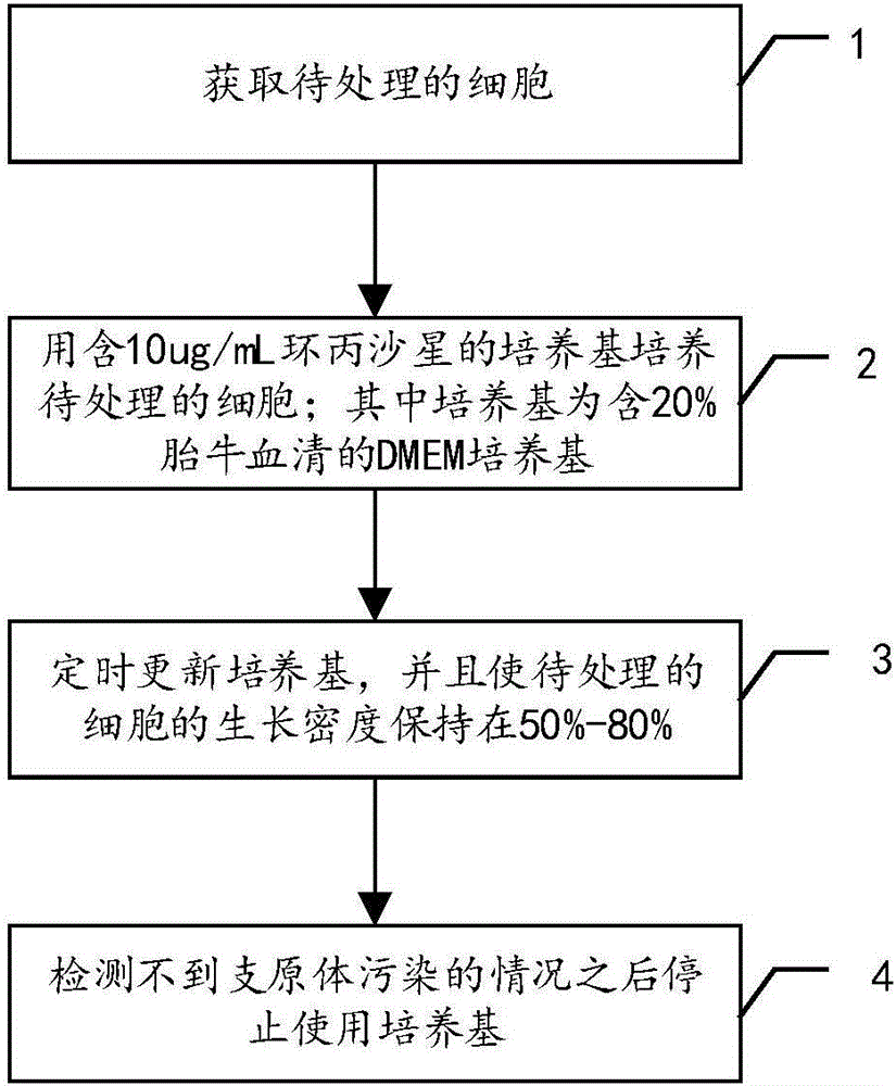 一种支原体污染的处理方法与制造工艺