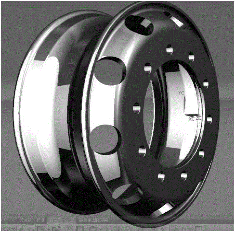 6061材料商用车铝合金轮毂液态模锻工艺法的制造方法与工艺