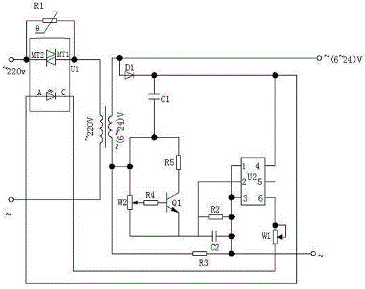一种采用开关管设计的变压器保护电路的制造方法与工艺