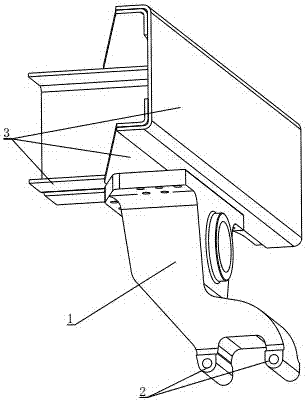 重型汽车用复合式下推力杆支座装置的制作方法
