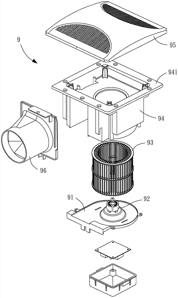换气扇结构图图片