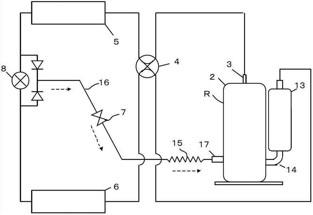 旋转压缩机及包括该旋转压缩机的喷射冷冻循环装置的制作方法