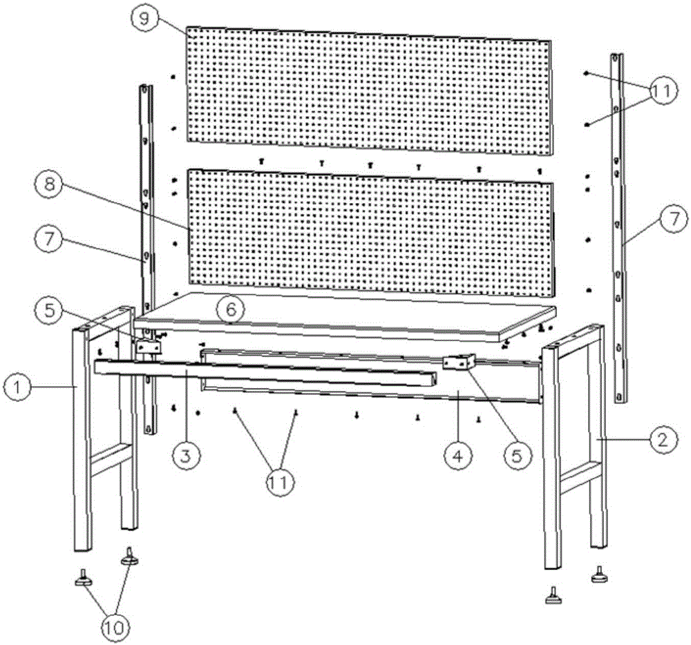 一种可组装工作台的制作方法
