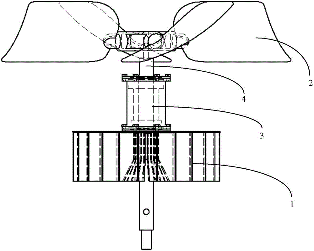 一种冷却塔用低阻力势能转换叶轮装置的制作方法