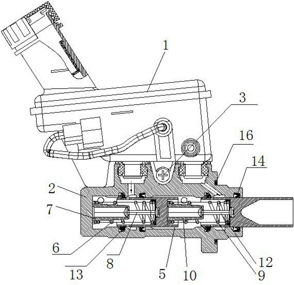 刹车总泵结构图图片