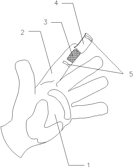 一种长指手套的制作方法