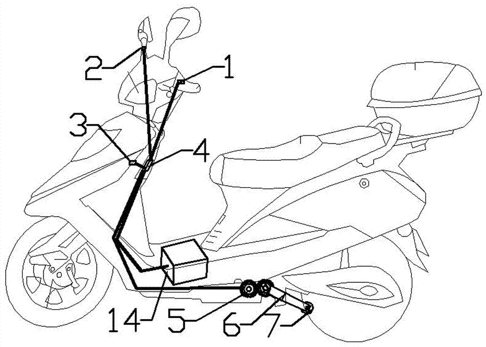 一種新型兩輪車智能平衡支架的製作方法