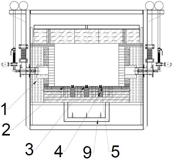 一种带链式输送结构的斜底炉的制作方法
