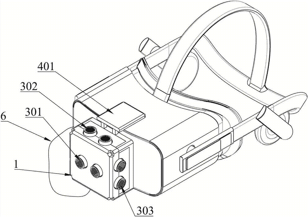 一种虚拟现实眼镜避障辅助装置及系统的制作方法