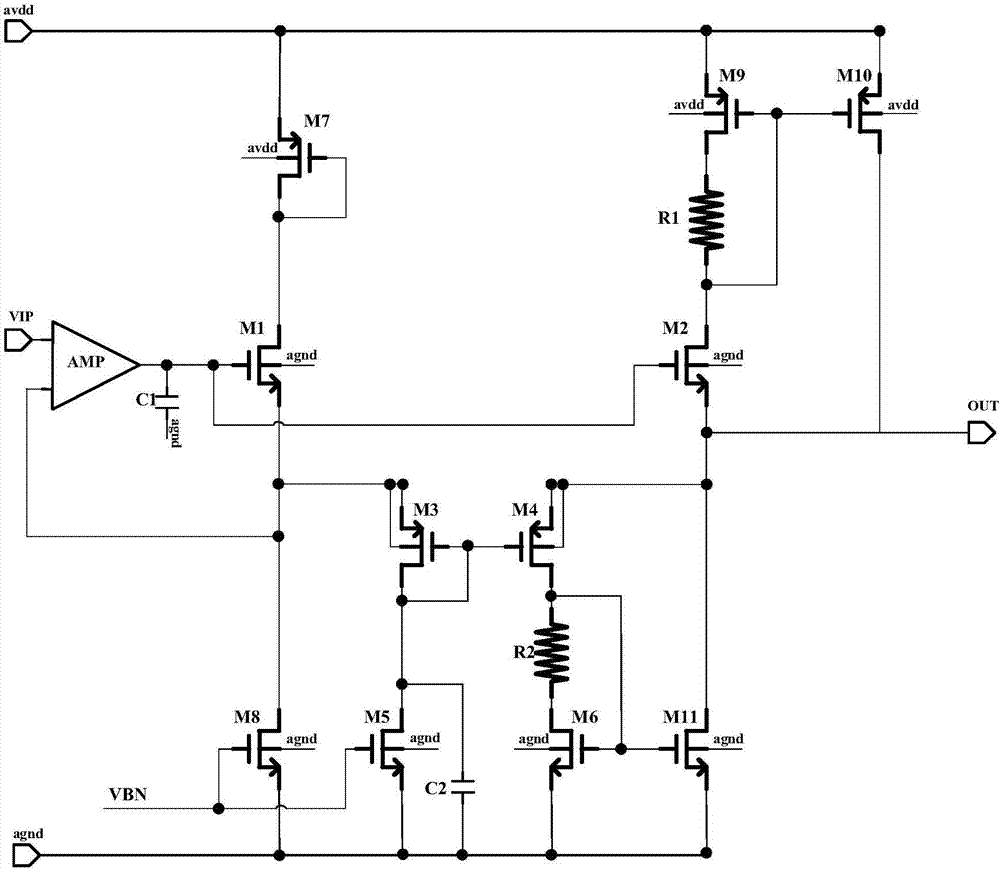 高输入输出电流的电压调整电路的制作方法