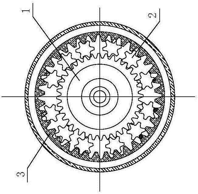 具有多段温控油出入口的行星挤出机的制作方法