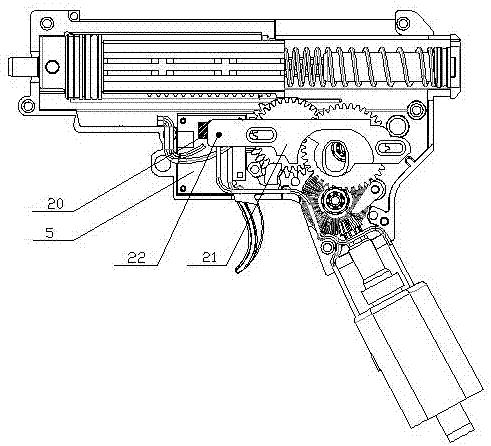 一种电动玩具枪的多模式发射装置的制作方法