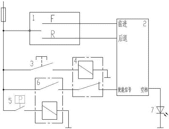 一种伸缩臂叉装机自动脱空档保护系统的制作方法