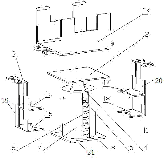 具有可滑动功能的弹簧支架结构的制作方法