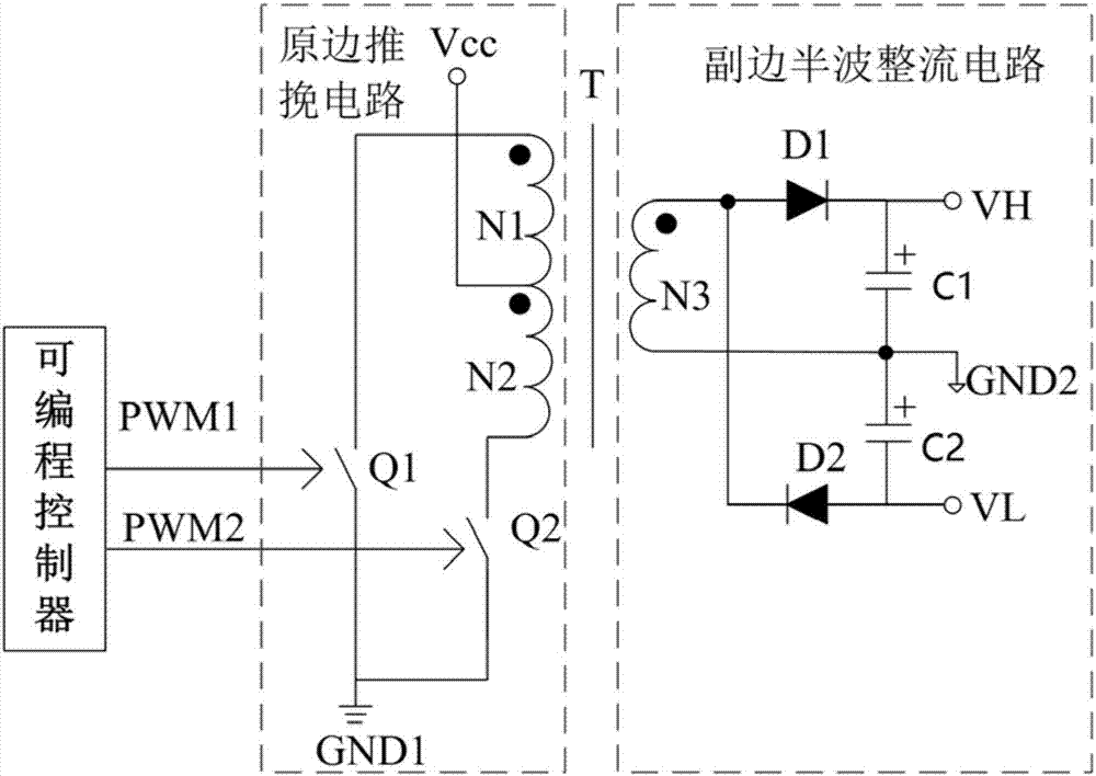 一種用於有源開關器件的正負電源產生電路的製作方法