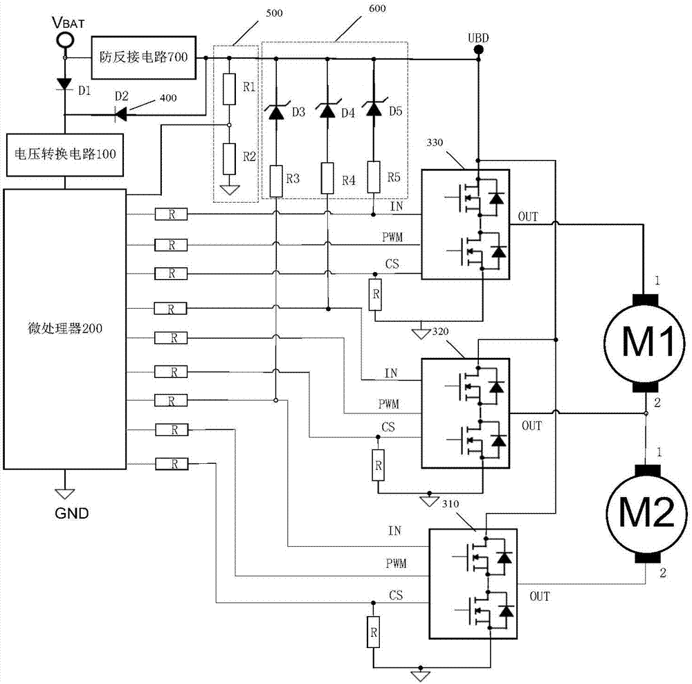 管状电机控制器原理图图片