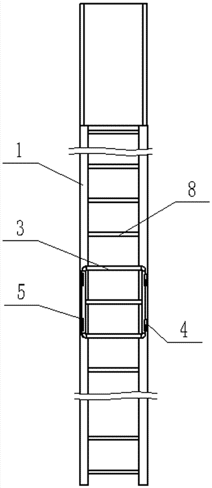 一种带门的安全笼式直爬梯的制作方法
