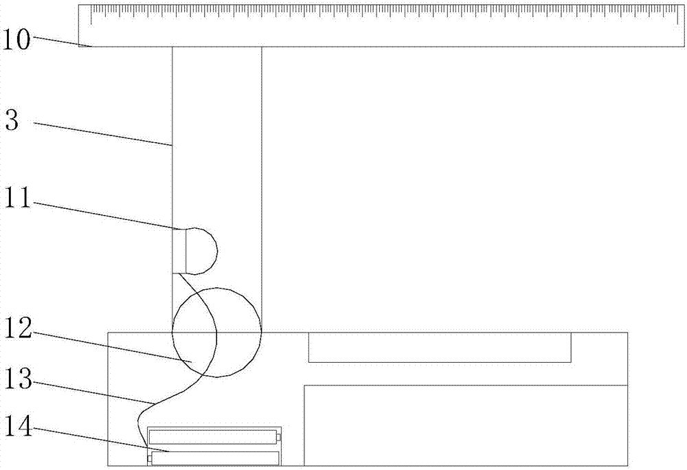 一种具有量角器和刻度的电架台的制作方法