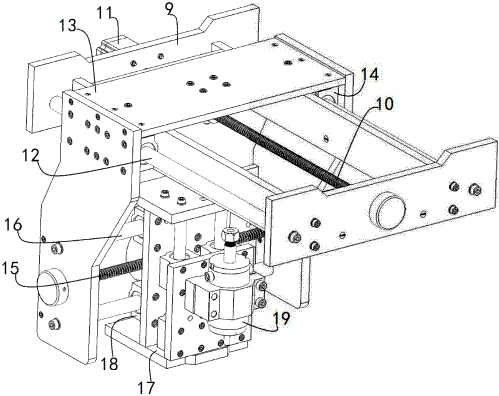 档条铣木皮铣背槽打磨一体机的制作方法