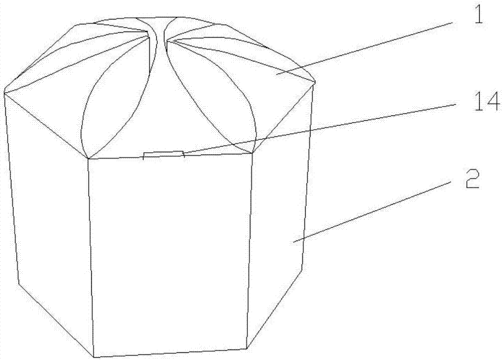 六边形盒子的展开图图片