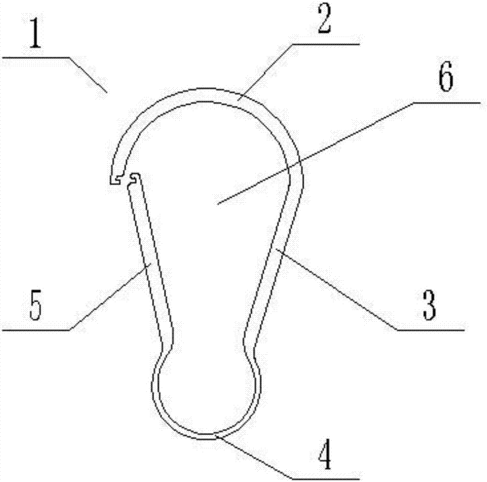 弹性自锁一体钥匙扣的制作方法