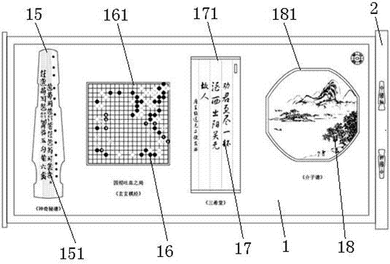 一种传统文化展示、体验装置的制作方法