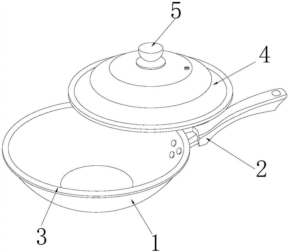背景技术:锅具即为一种炊事用具,根据对食物的不同烹,煮,煎,炸,炒方式