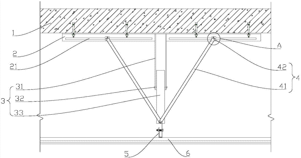 用于波浪式吊顶的天花反支撑的制作方法