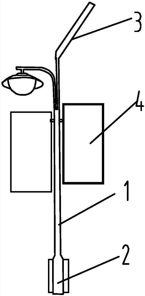 一種帶廣告牌的多功能路燈的製作方法