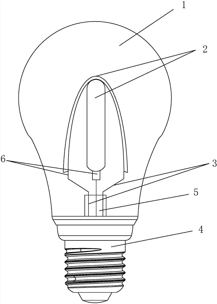 一种基于复数led灯带交叉组合的led球泡灯的制作方法
