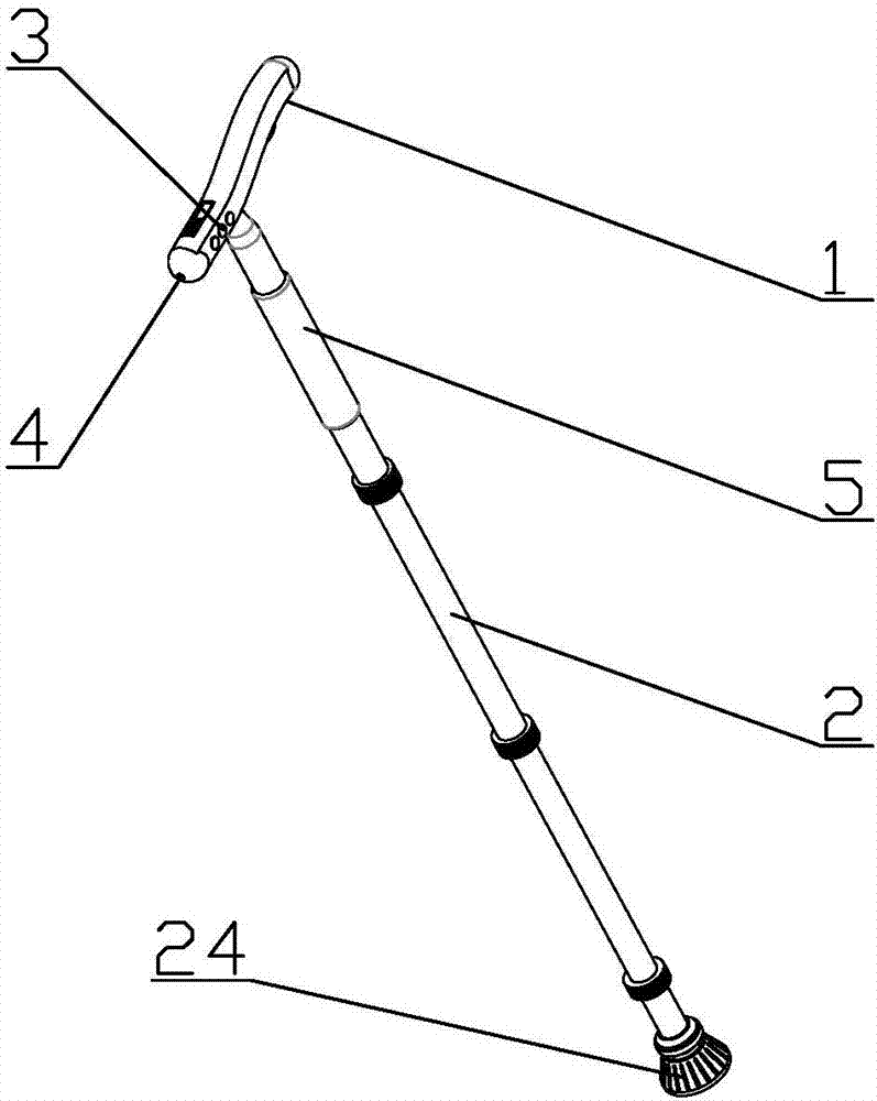 拐杖结构简图图片