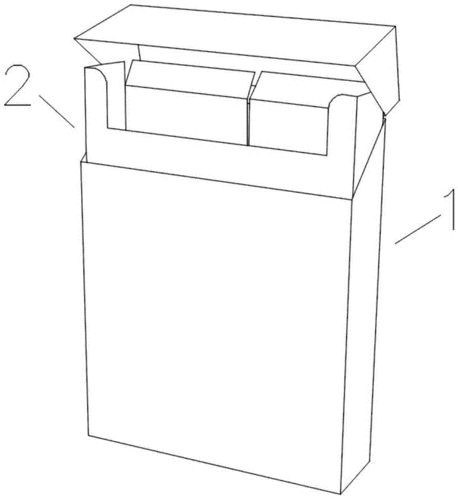 一种可随盒盖开启自动抬升烟盒的制作方法