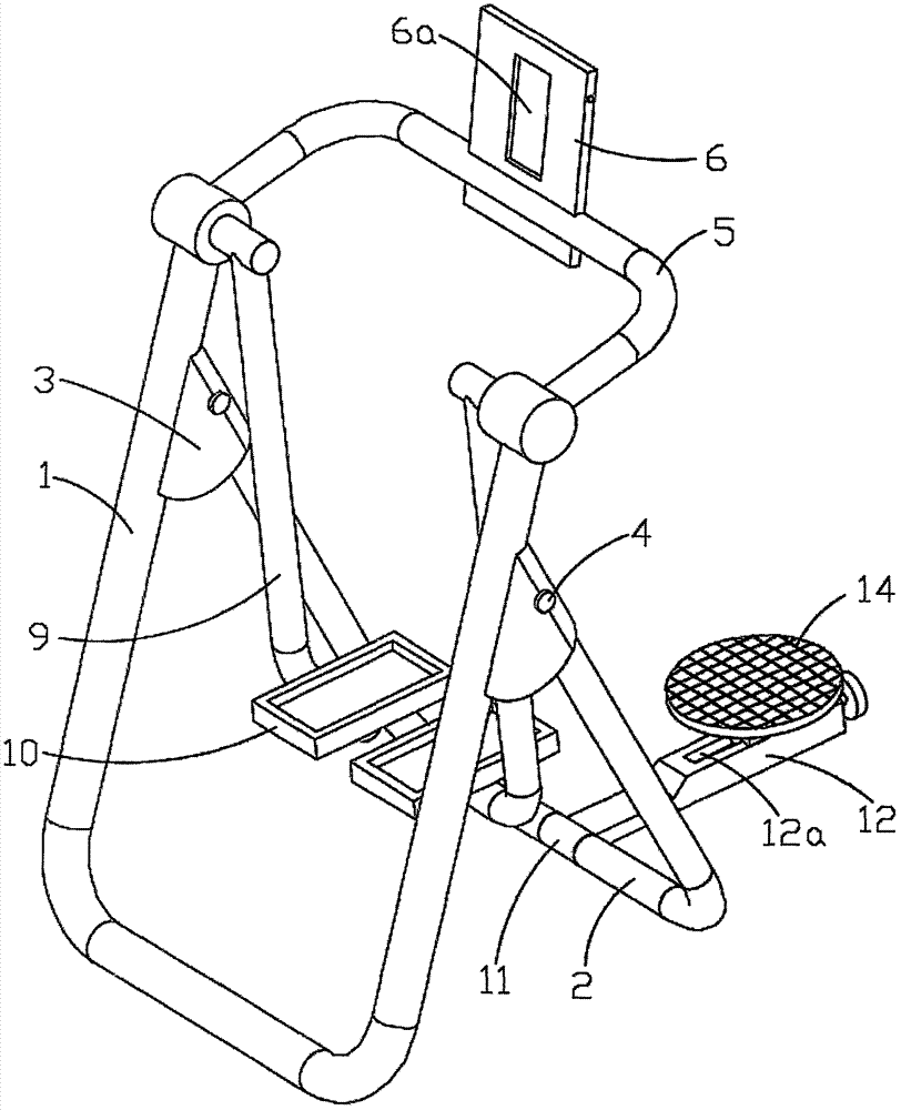 太空漫步机结构图图片