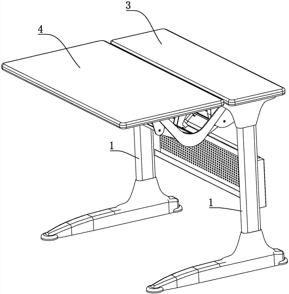 一种可升降学生书桌的制作方法