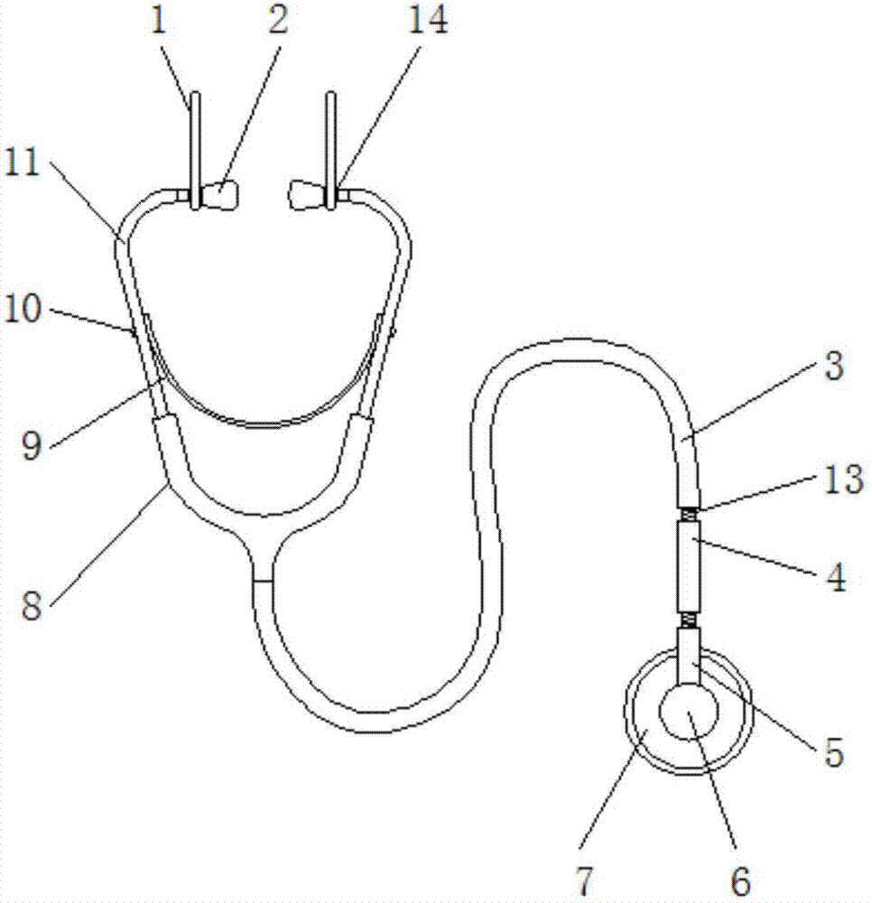 电子听诊器结构图片