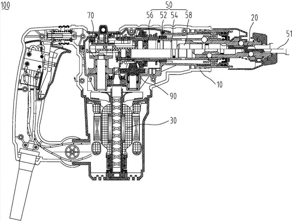 冲击电锤剖面图图片