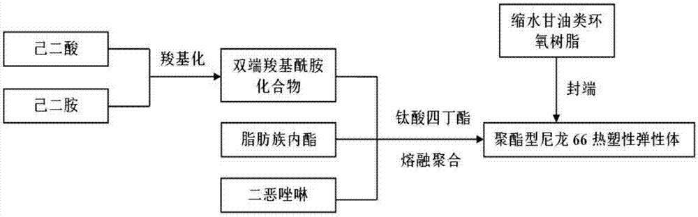 聚酯型尼龙66热塑性弹性体及其合成方法与流程