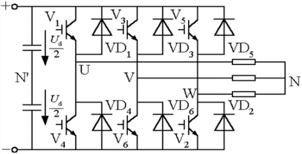 三相逆变器的检测电路的制作方法
