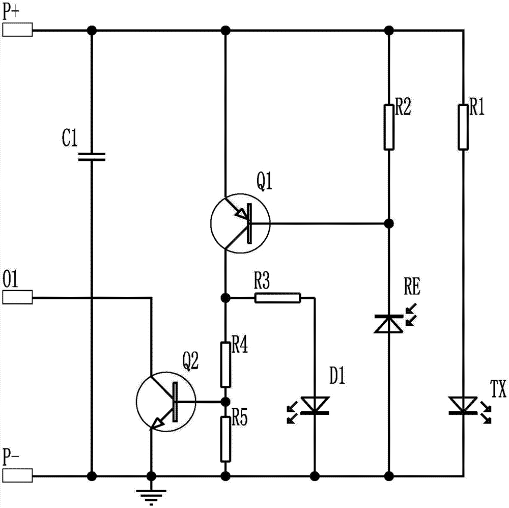 一种光电传感器电路及其光电传感器的制作方法