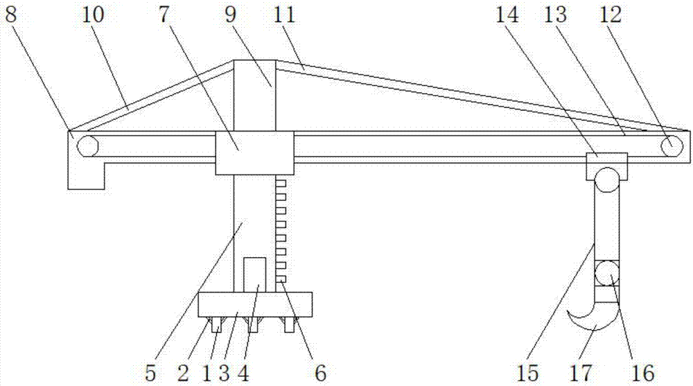 一種用於碼頭運輸固定吊機的製作方法