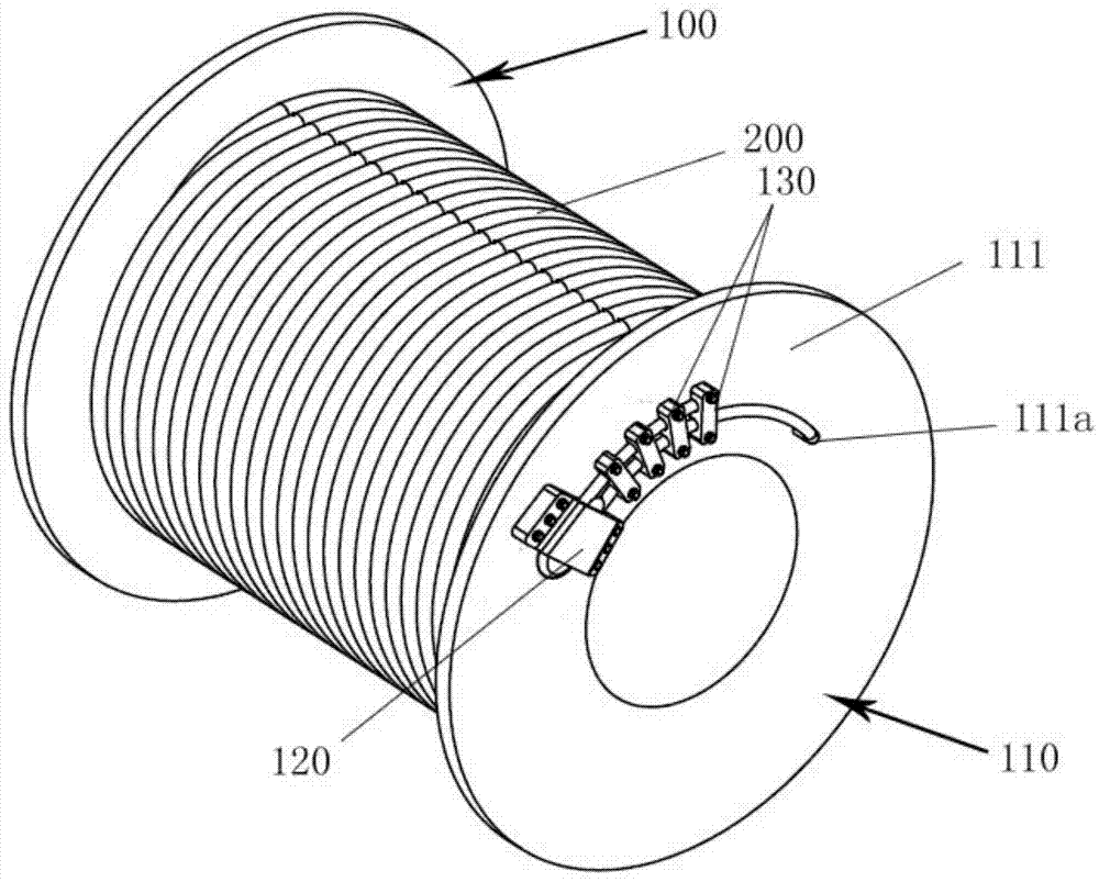 卷筒纤维绳的卷绕结构和工程机械的制作方法
