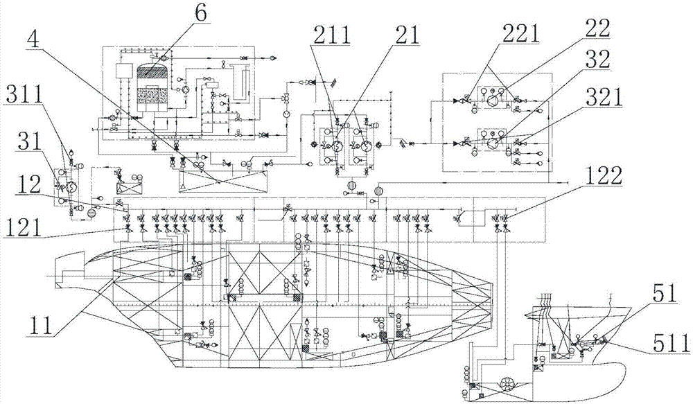 船舶舱底水系统管路图图片