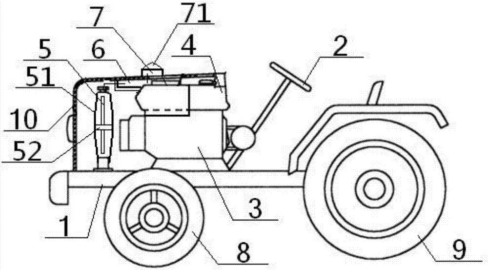 一种前驱动式拖拉机的制作方法