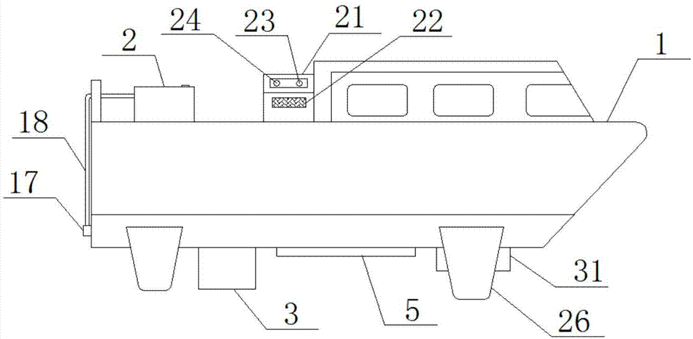 一种具有微气泡功能的水翼艇装置的制作方法