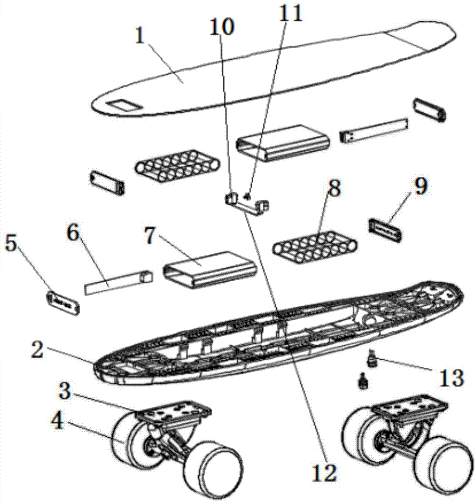 一种易拆卸电动滑板的制作方法