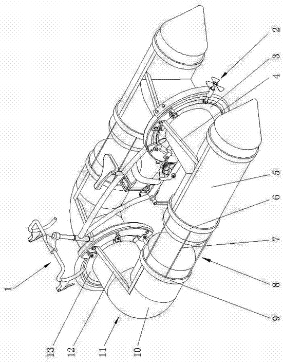水上自行车原理图片