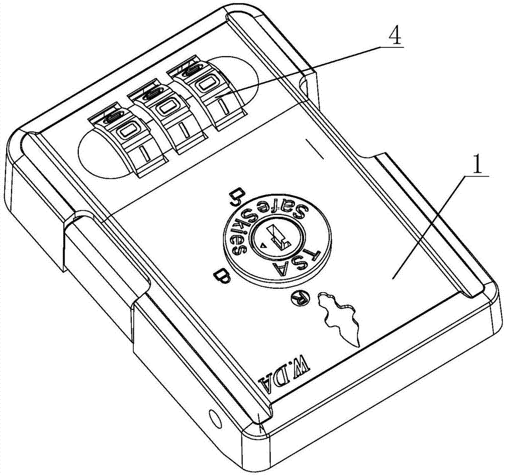 行李箱密码锁的结构图图片